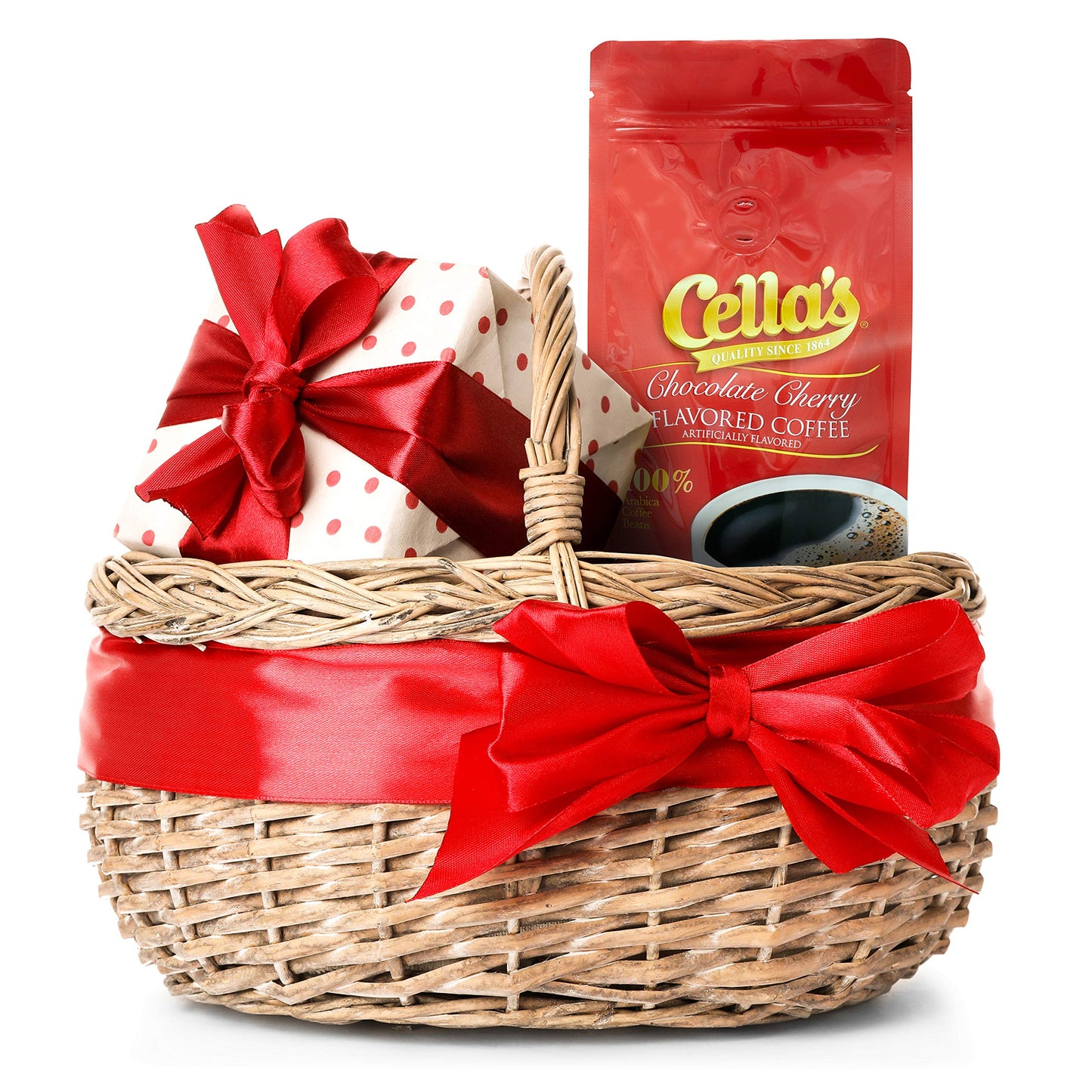 Cella's Coffee Flavored Ground Coffee - Premium Arabica, Chocolate Cherry, (12 Ounce)