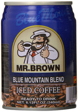 Mr. Brown Iced Coffee, Blue Mountain, 8.12 Ounce (Pack of 24)