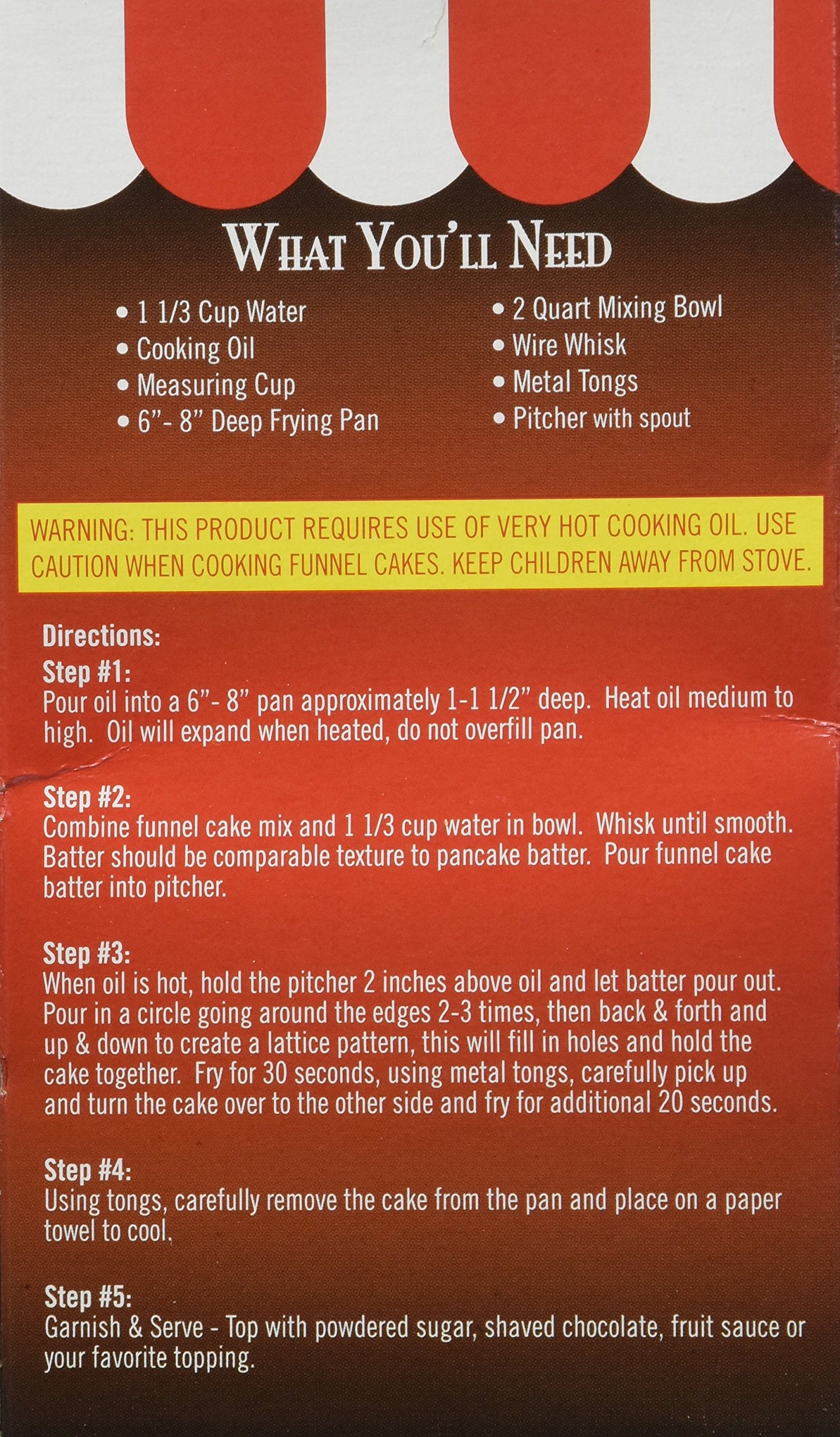 Fun Pack Foods Funnel Cake Mix
