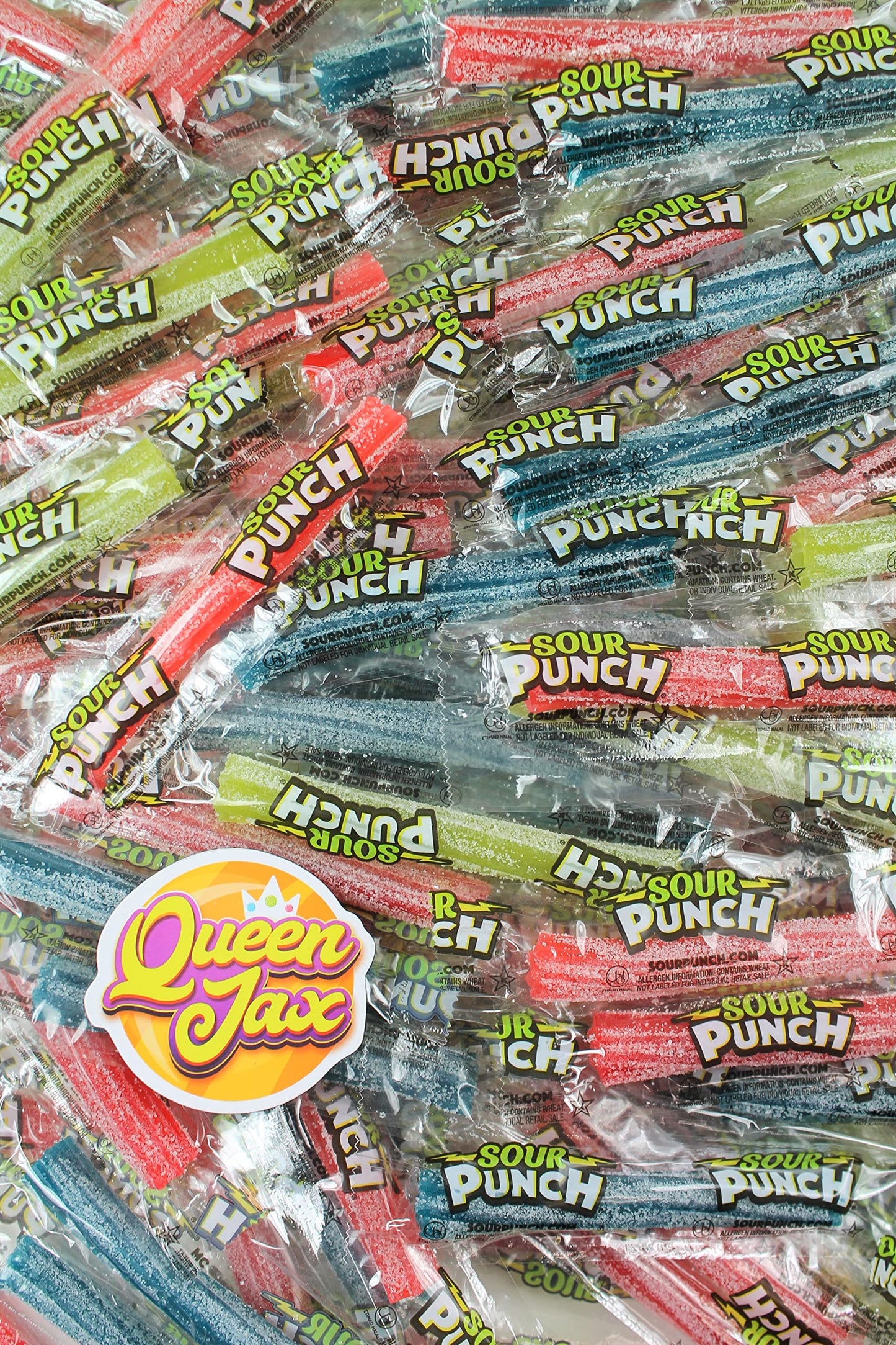 American Licorice Sour Punch Twists - Sour Candy Bulk - Sour Punch Twist - 1 LB Bag - Sour Punch Twists Bulk Candy - 4 Flavors - Blue Raspberry