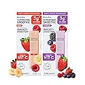 kencko Instant Smoothie Powder Mix Variety Packets, 8 Pack - Reds & Purples - Healthy Freeze-Dried Fruit & Veggie Superfood Powdered Drink Mix
