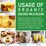 Jiva Organics Turmeric Tea Latte - Golden Milk Powder 7 Ounce Bag - Ashwagandha, Cardamom, Ginger, Black Pepper & More