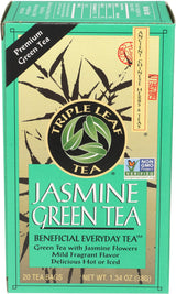 Triple Leaf Jasmine Green Tea - 20 bags per pack - 6 packs per case.