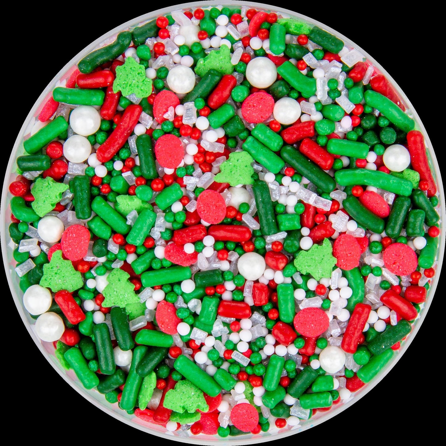 Betty Crocker Fusion Sprinkles Christmas Mix Bottle Festive Red, Green & White Holiday Sprinkles for Decorating Cookies, Cupcakes & Cakes, 26oz