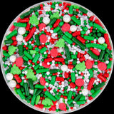 Betty Crocker Fusion Sprinkles Christmas Mix Bottle Festive Red, Green & White Holiday Sprinkles for Decorating Cookies, Cupcakes & Cakes, 26oz