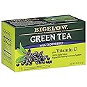 Bigelow Tea Green Tea Elderberry plus Vitamin C, Caffeinated, 18 Total Tea Bags (Pack of 1)