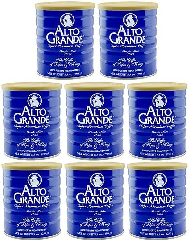 Alto Grande Super Premium Coffee Ground 8.8 Ounces - 8 cans
