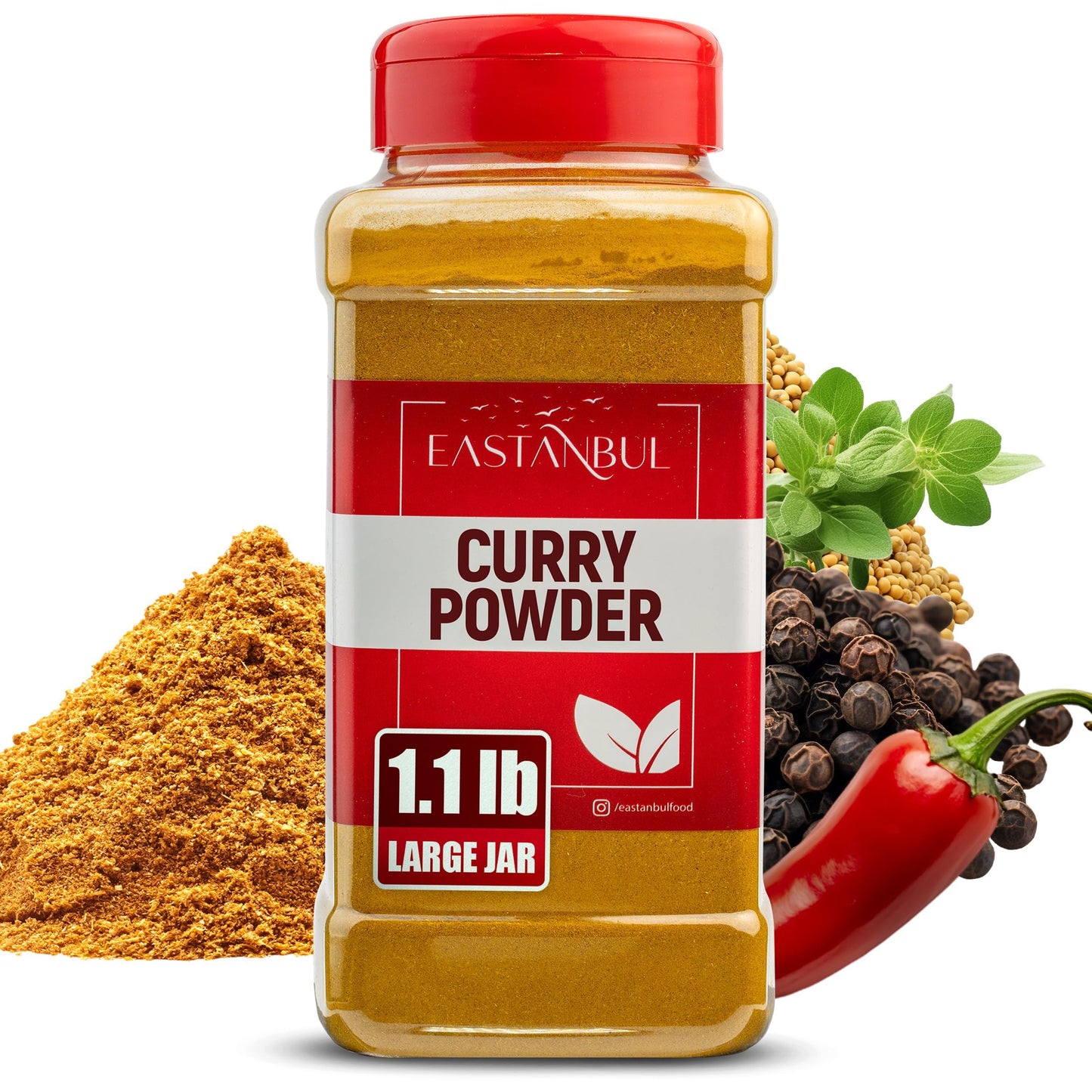 Eastanbul Curry Powder, 1.1lb, Traditional Indian Spice Blend Curry, Authentic Seasoning, Premium Quality Blend Yellow Powder, Indian Seasoning
