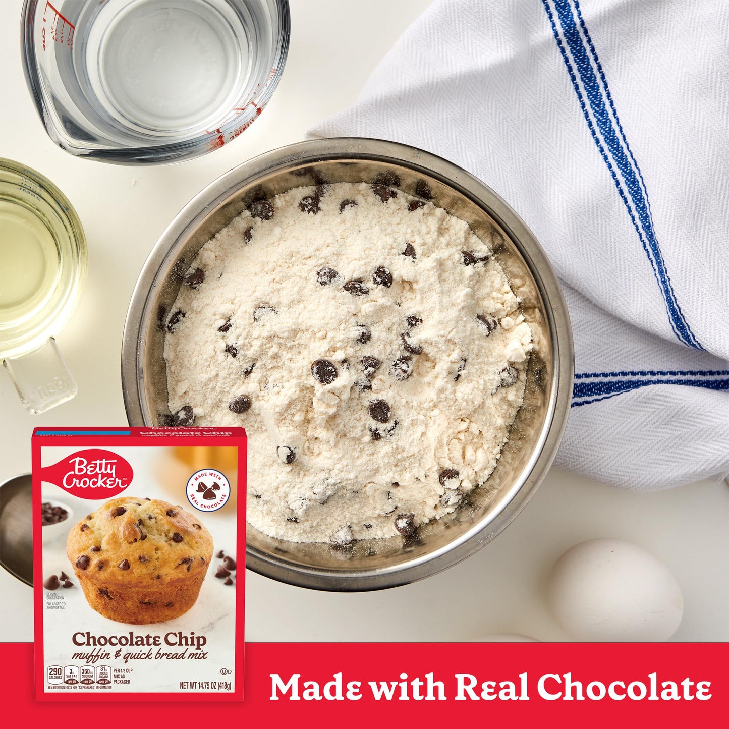 Betty Crocker Chocolate Chip Muffin and Quick Bread Mix, 14.75 oz