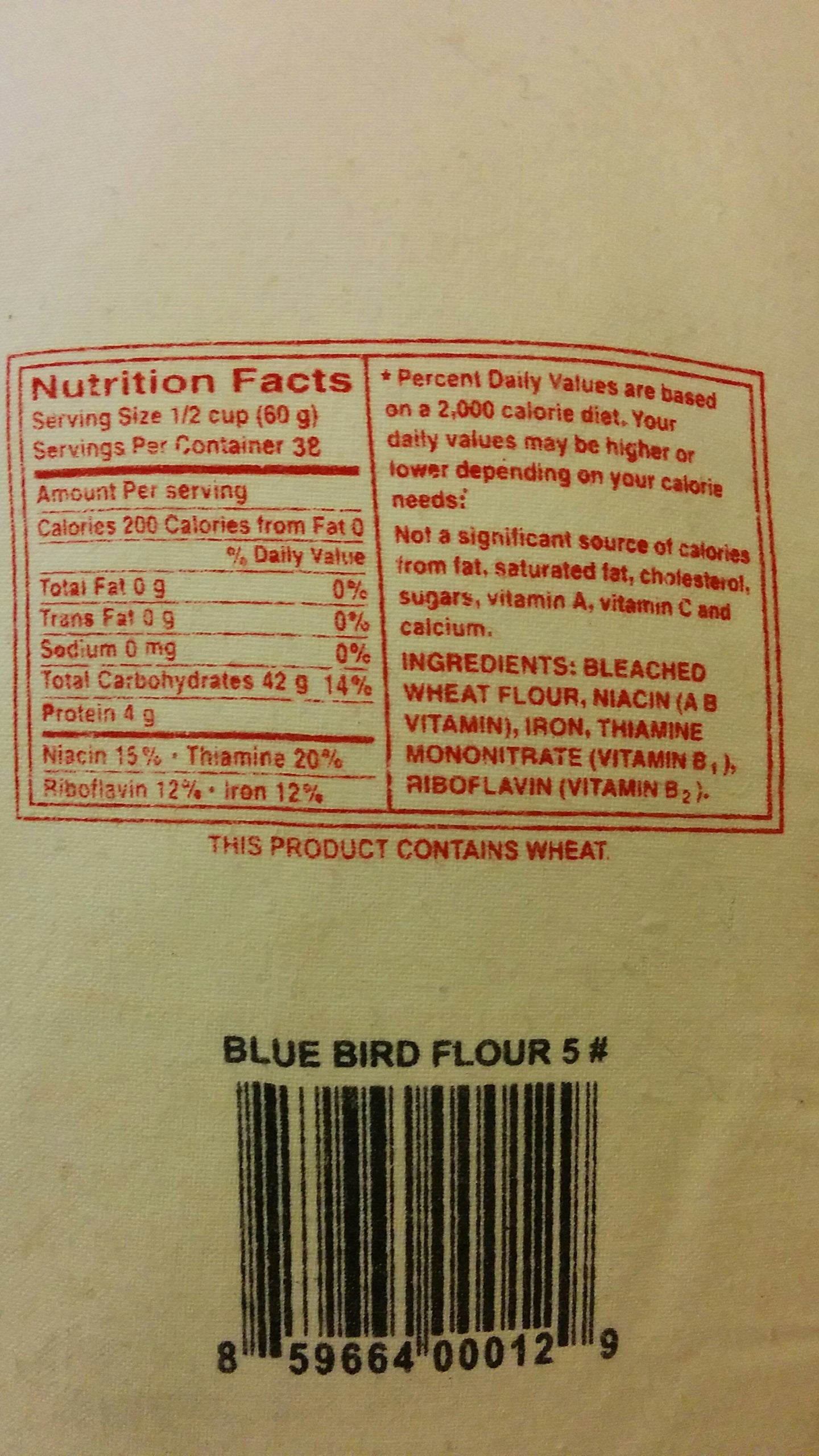 Blue Bird Flour, 5 Lbs Bag (Original Version)