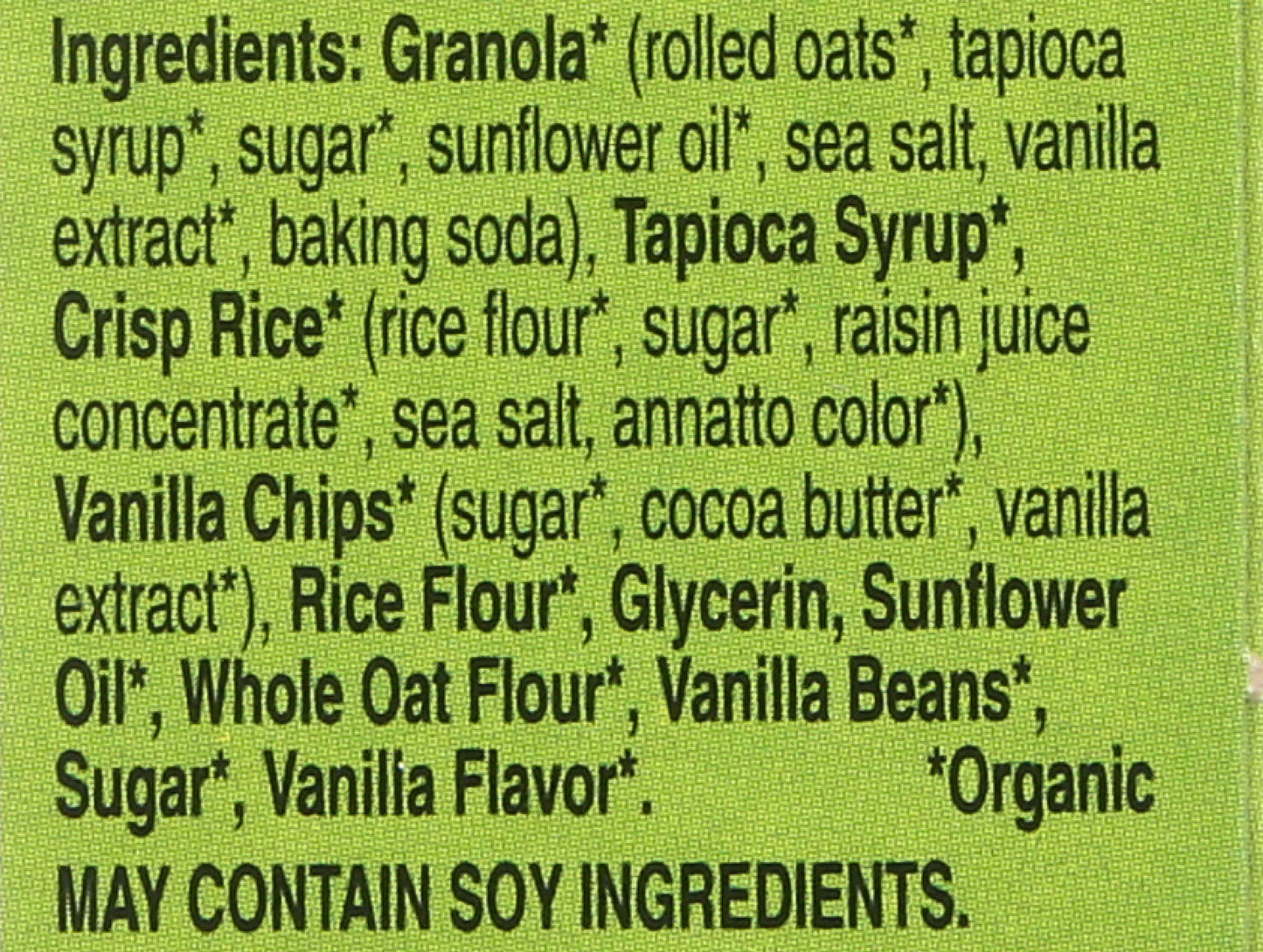 Cascadian Farm, Bar Granola Vanilla Chip Organic, 1.2 Ounce, 6 Pack