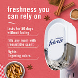 Febreze Plug In Air Freshener, Odor-Fighting Scented Oil Refill, Air Fresheners for Home and Bathroom and Kitchen, Long Lasting for Strong Odors