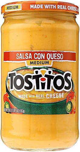 Tostitos Dip, Salsa Con Queso, Medium, 23oz