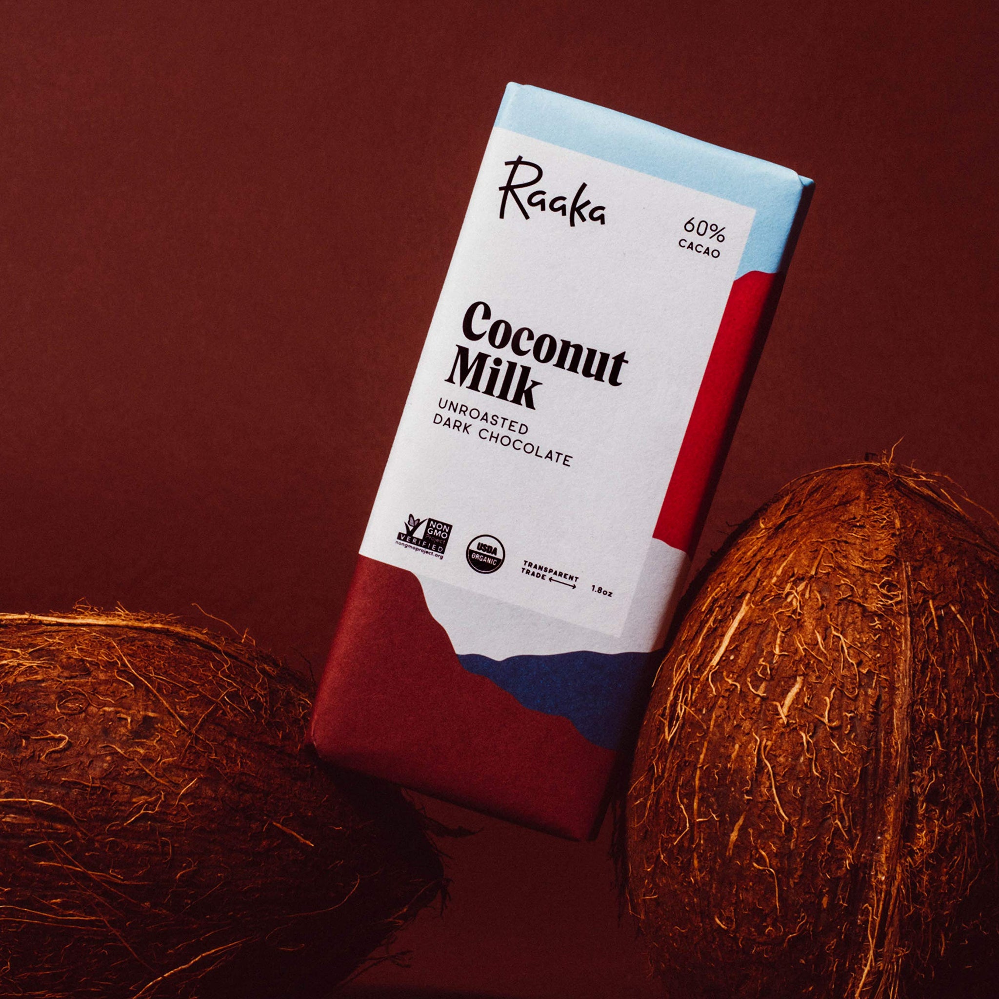 Raaka Chocolate Dairy-Free Pack | Gourmet Bean-to-Bar Dark Chocolate | Organic, Kosher, Vegan, Gluten-Free | Chocolate Lover’s Gift | 1.8oz Bars