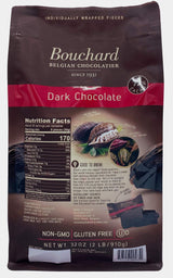 Bouchard Premium Belgian Dark Chocolate with 72% Cacao | Individually Wrapped Pieces (2 LB)
