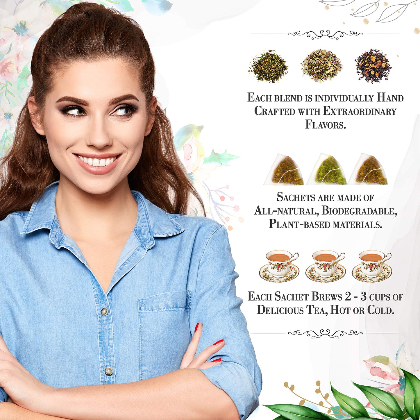 Apricot Peach Green Tea by La Tea Dah, Deliciously Fruity Peach Tea Made with Lightly Caffeinated Gunpowder Green Tea Leaves and Natural Flavoring
