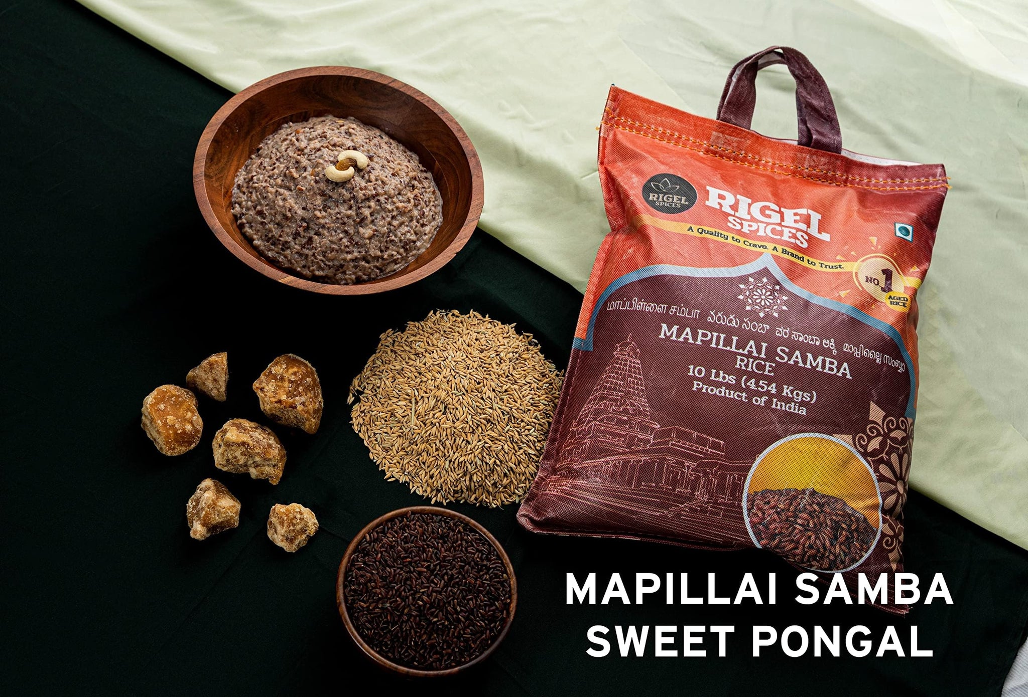 Rigel Spices | Mappillai Samba Red Rice | 12+ MONTHS AGED | BRIDEGROOM RICE | GLUTEN FREE | Ancient Red Rice (4 Lbs)