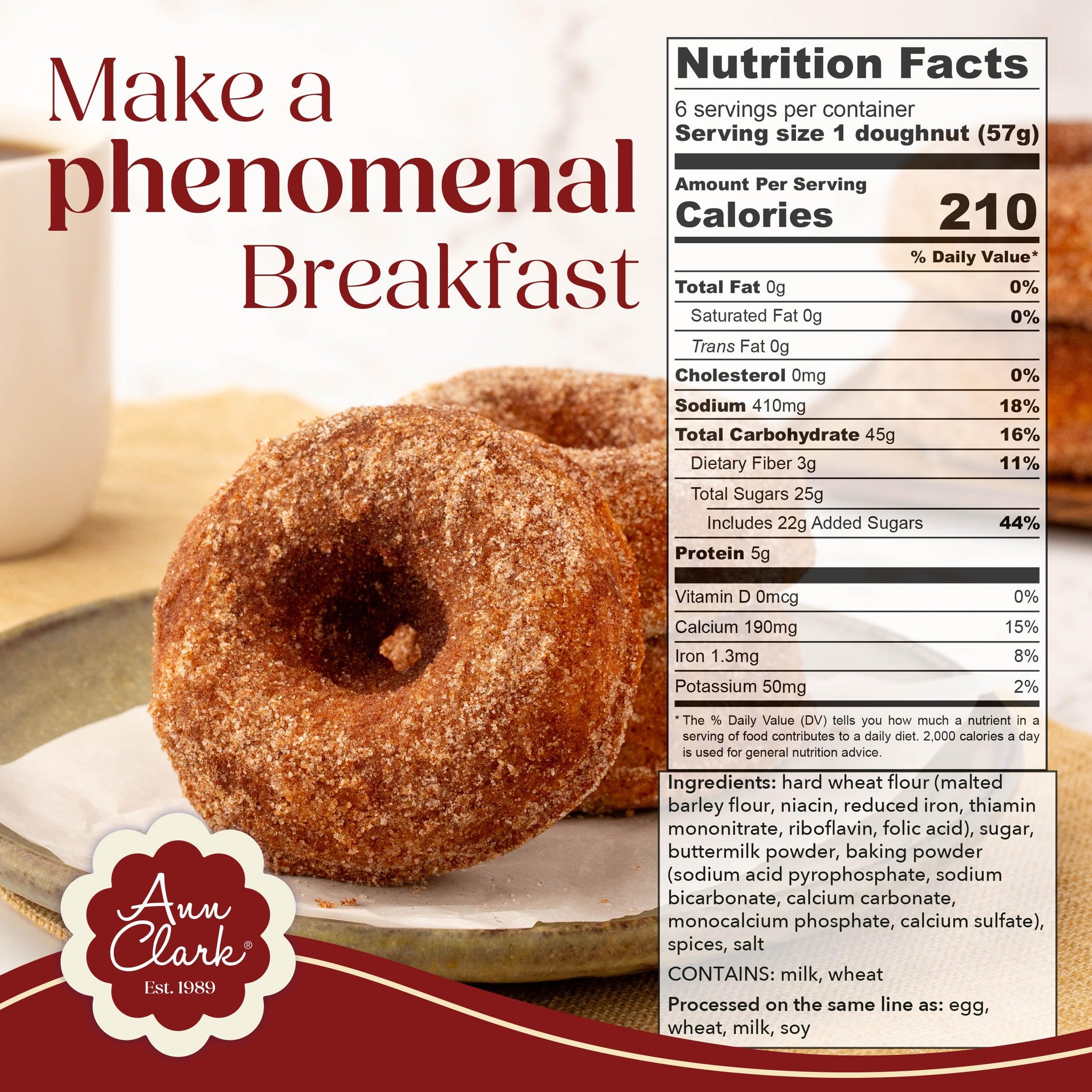 Ann Clark Cinnamon Sugar Doughnut Mix - Bakery Quality