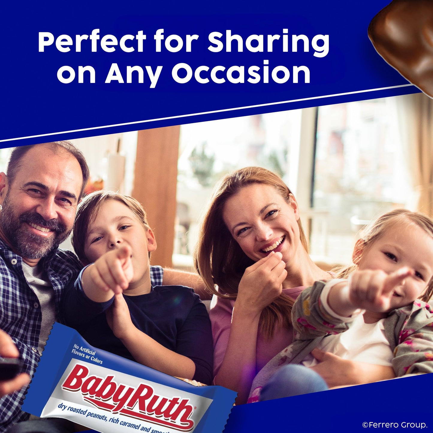 Baby Ruth, Chocolatey, Peanut, Caramel, Nougat, Fun Size Individually Wrapped Candy Bars, 10.2 oz each, Bulk 12 Pack