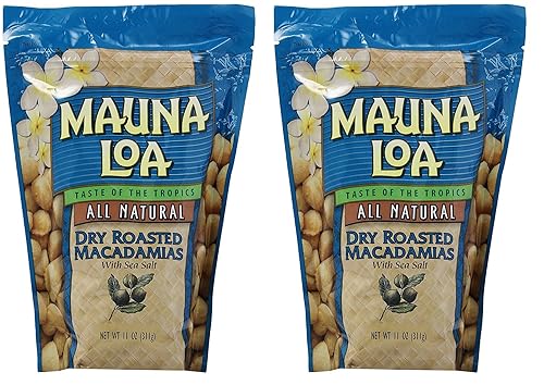 Mauna Loa Macadamias, mUpafK 2 Pack (Dry Roasted with Sea Salt)