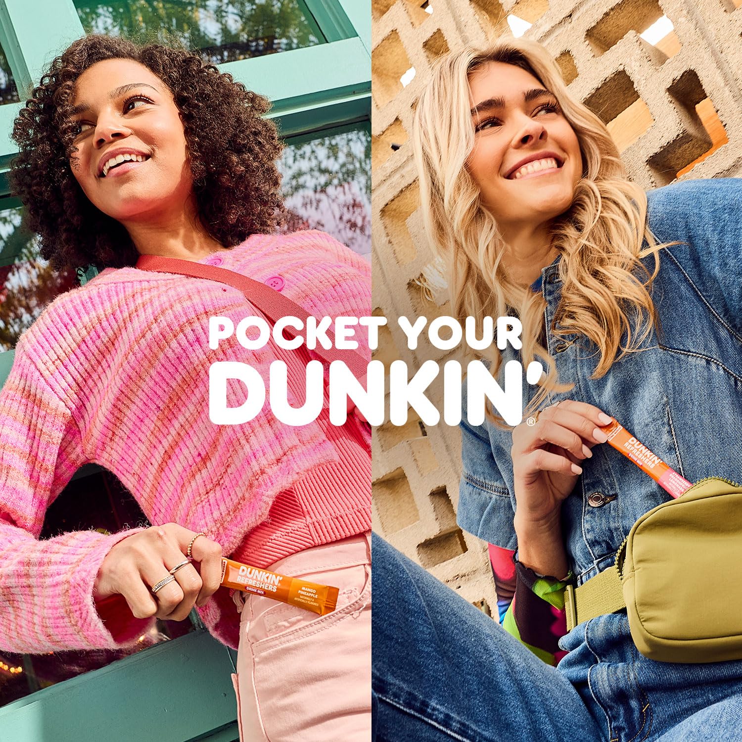 Dunkin’ Zero Sugar Refreshers Singles To Go! Powdered Drink Mix, 40 Ct Variety Pack, Energy from Green Tea, Aspartame-Free, Just Add Water