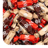 Taffy Candy - 1 Pound Pack (75 Count) - Old Fashioned Candy - Individually Wrapped Premium Assorted Caramels - Vanilla, Chocolate, Strawberry
