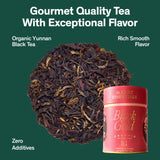 August Essentials Black Gold Tea - Handcrafted Organic Black Tea for Daily Enjoyment - Ideal Morning Drink with Malty, Golden Flavor & Caramel Notes