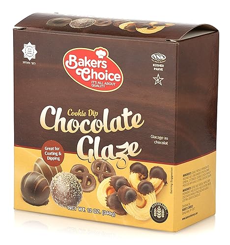 Chocolate Icing Glaze - 12 oz. Microwavable Melting Chocolate for Molds, for Decorating and Dipping Cakes, Cookies, and Pretzels, for Fondue