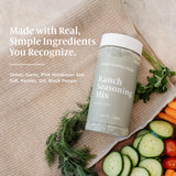 Clean Monday Meals Ranch Seasoning Mix | Gluten Free, Dairy Free, No Artificial Additives | All-Purpose Ranch Powder for Dips, Dressings, Veggies