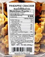 Pineapple Cracker Cookie Biscuits by Chinda 22 Oz.