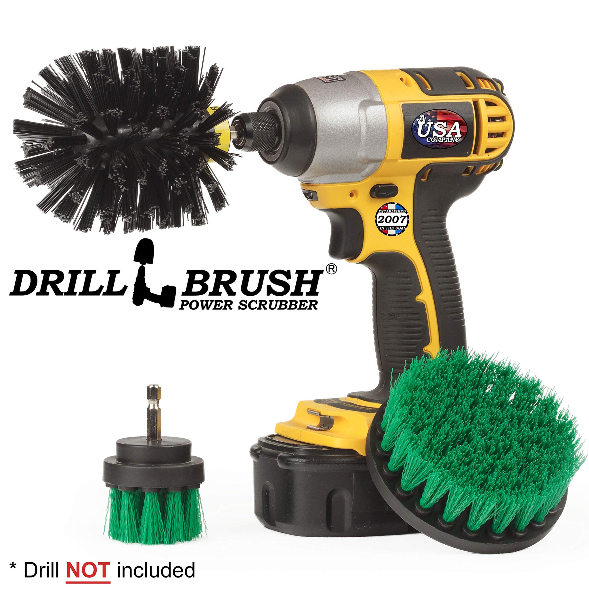 Revolving Electric Cleaning Brushes Bathroom Tub, Tile, and Shower Cleaning Kit