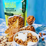 Magic Spoon High Protein Granola Low Sugar - 3 Pack, Honey Almond - Low Carb Sugar Free Protein Snacks & Breakfast Food - Grain & Gluten Free Granola