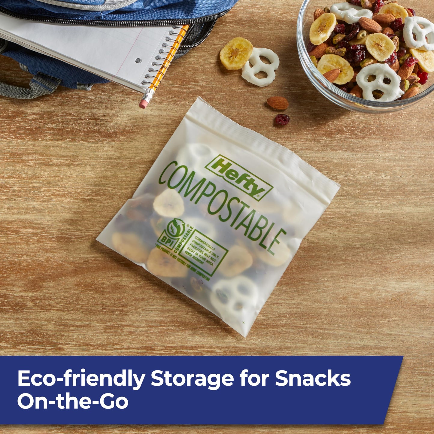 Hefty® Compostable Press-To-Close Sandwich 50 Count