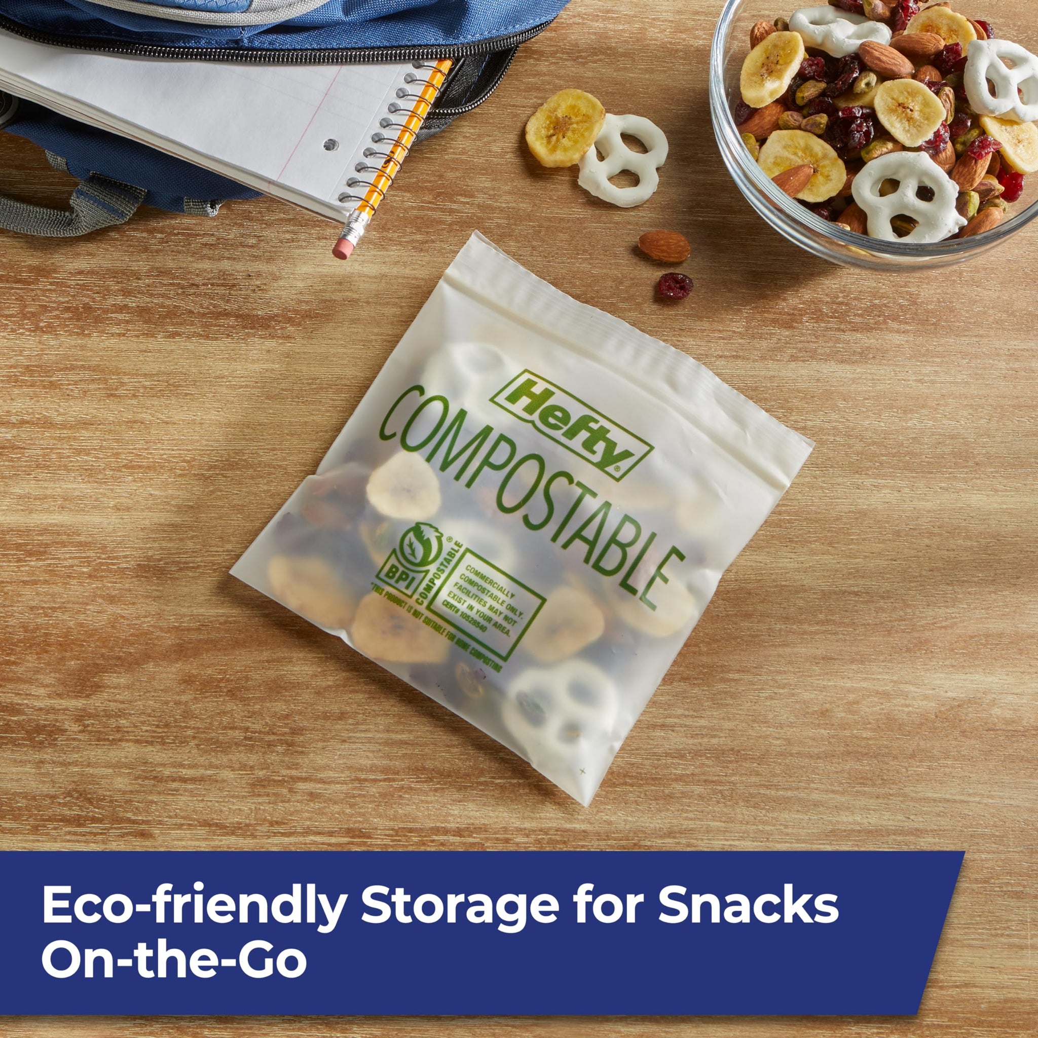 Hefty® Compostable Press-To-Close Sandwich 50 Count