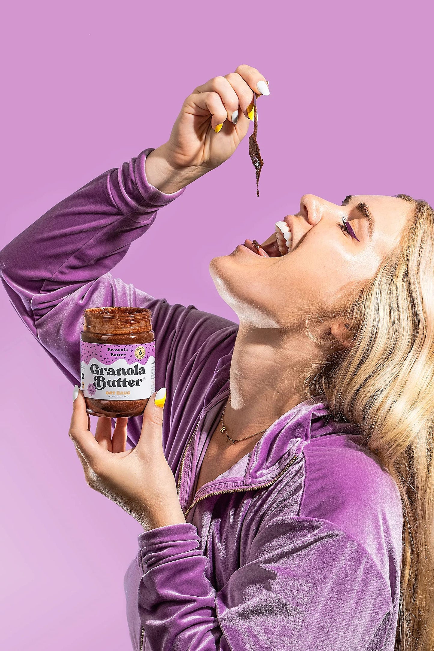 Oat Haus Brownie Batter Granola Butter | Peanut-free, Almond (Tree-Nut) Free, & School-Safe (Top 8 Allergen Free) | Nutella & Chocolate Spread