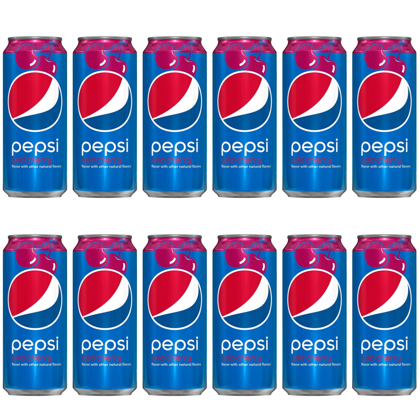 Pepsi Wild Cherry 16 Ounce Cans, 12 Count