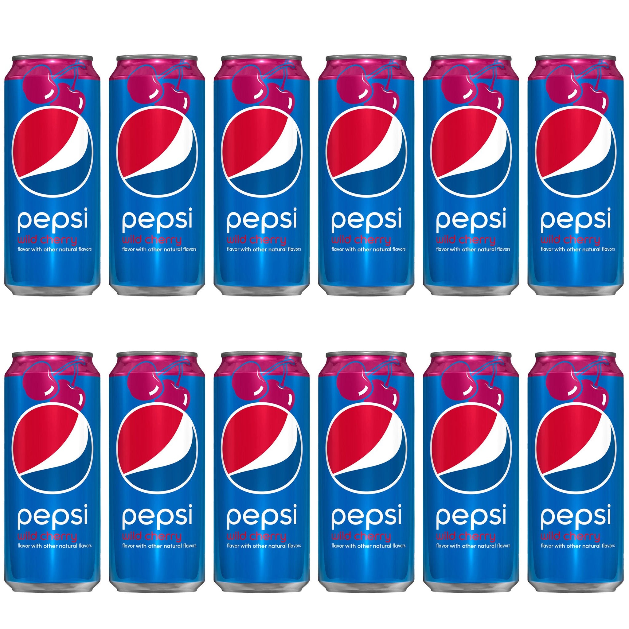 Pepsi Wild Cherry 16 Ounce Cans, 12 Count