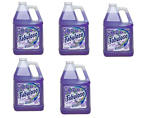 Fabuloso All-Purpose Cleaner Liquid Solution, Purple, Lavender Scent fxCOFv, 5Pack (128 Oz)