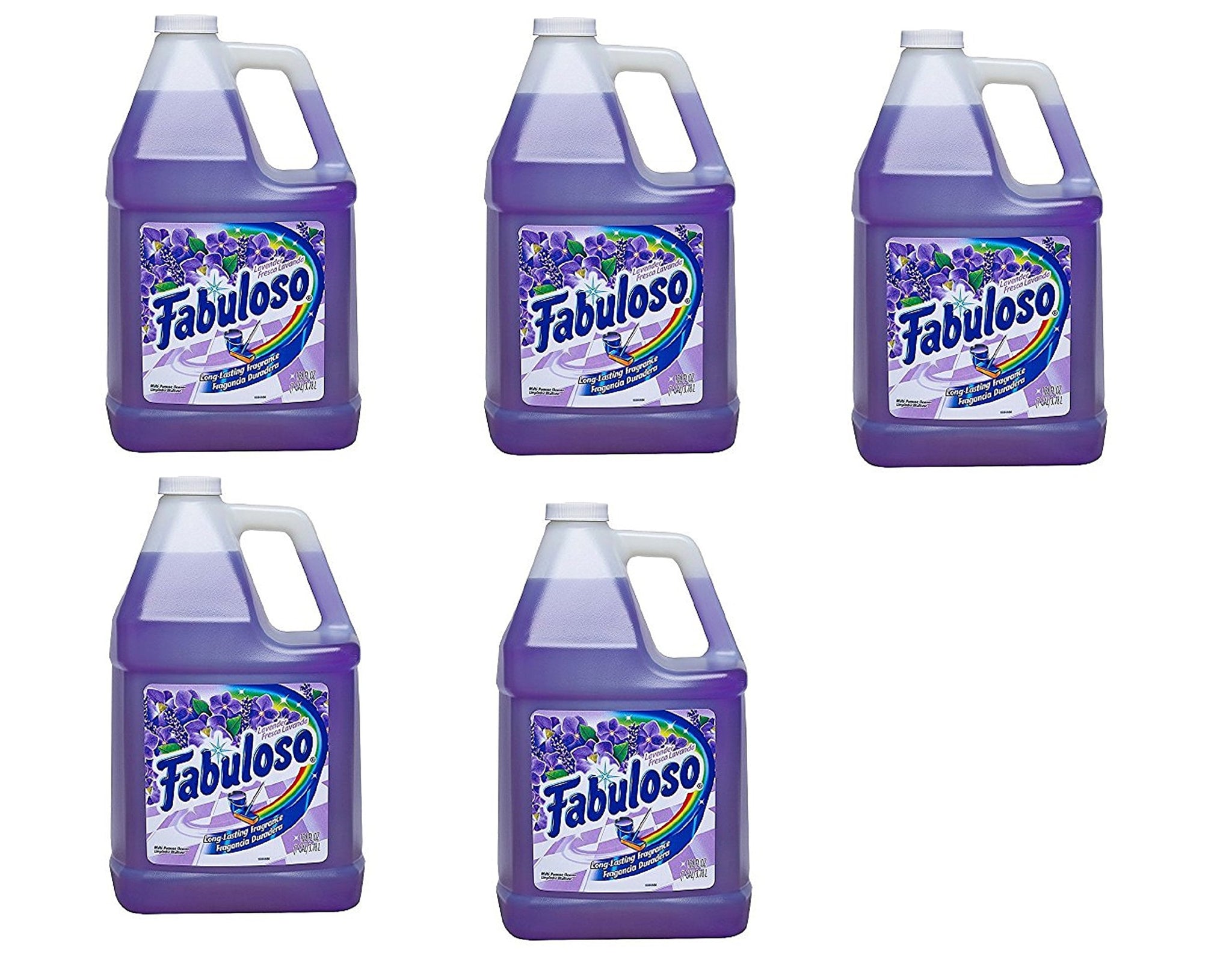 Fabuloso All-Purpose Cleaner Liquid Solution, Purple, Lavender Scent 5Pack (128 Oz)