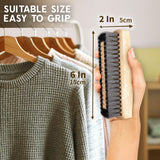 Light Wood Lint Brushes for Clothes, Clothes Brush, Cashmere Brush Old Fashioned Home Essentials Lint Remover by Konex