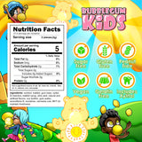 Care Bears Funshine Lemonade Sugar Free Gum by Bubblegum Kids | Sugarless Gum with Xylitol | Vegan, Low Calorie Candy Alternative for Kids & Adults |