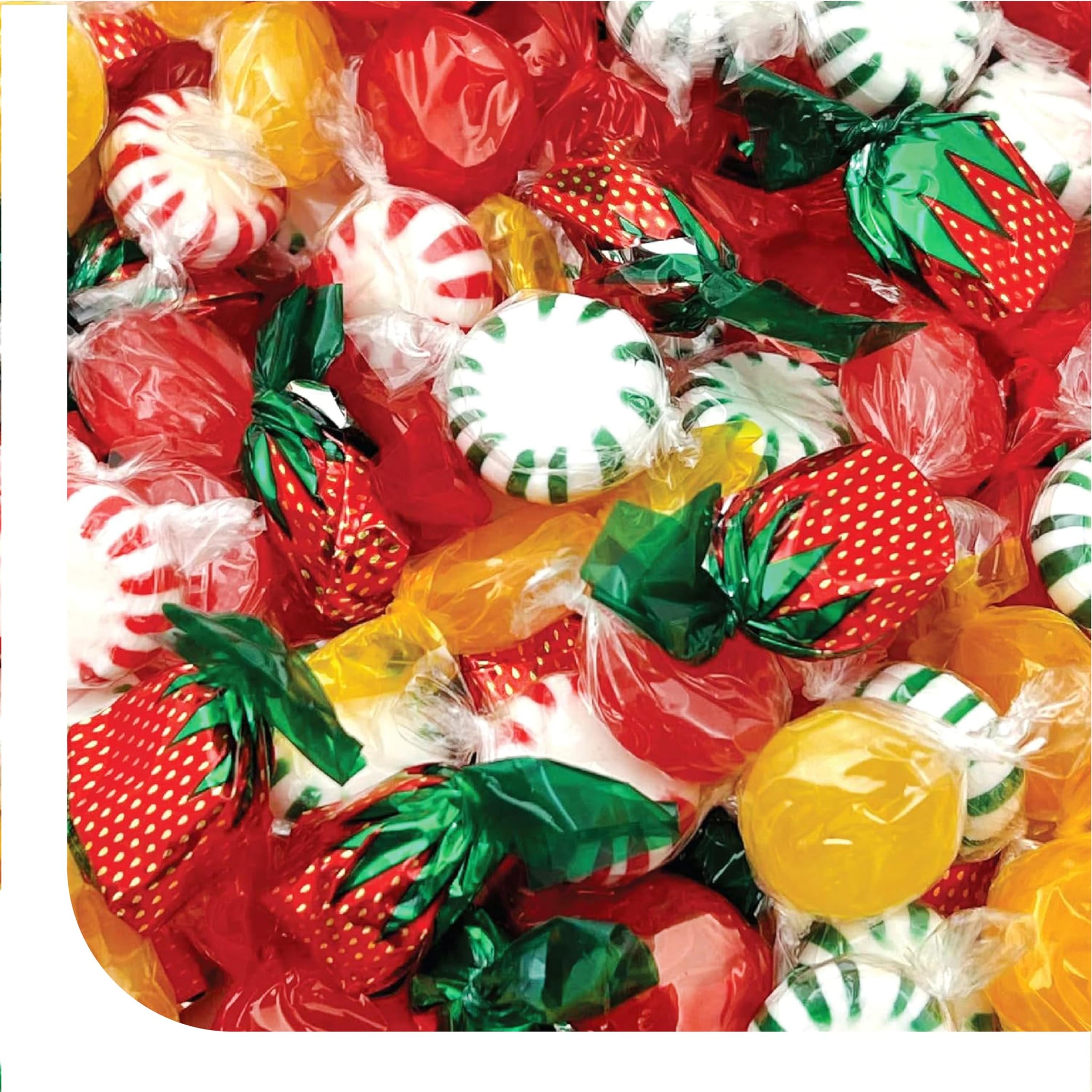 Old Fashioned Candy - 1 Pound Pack - Assorted Hard Candy Individually Wrapped - Nostalgic Candy for Office Bowls and Gifting - Fruit, Mint
