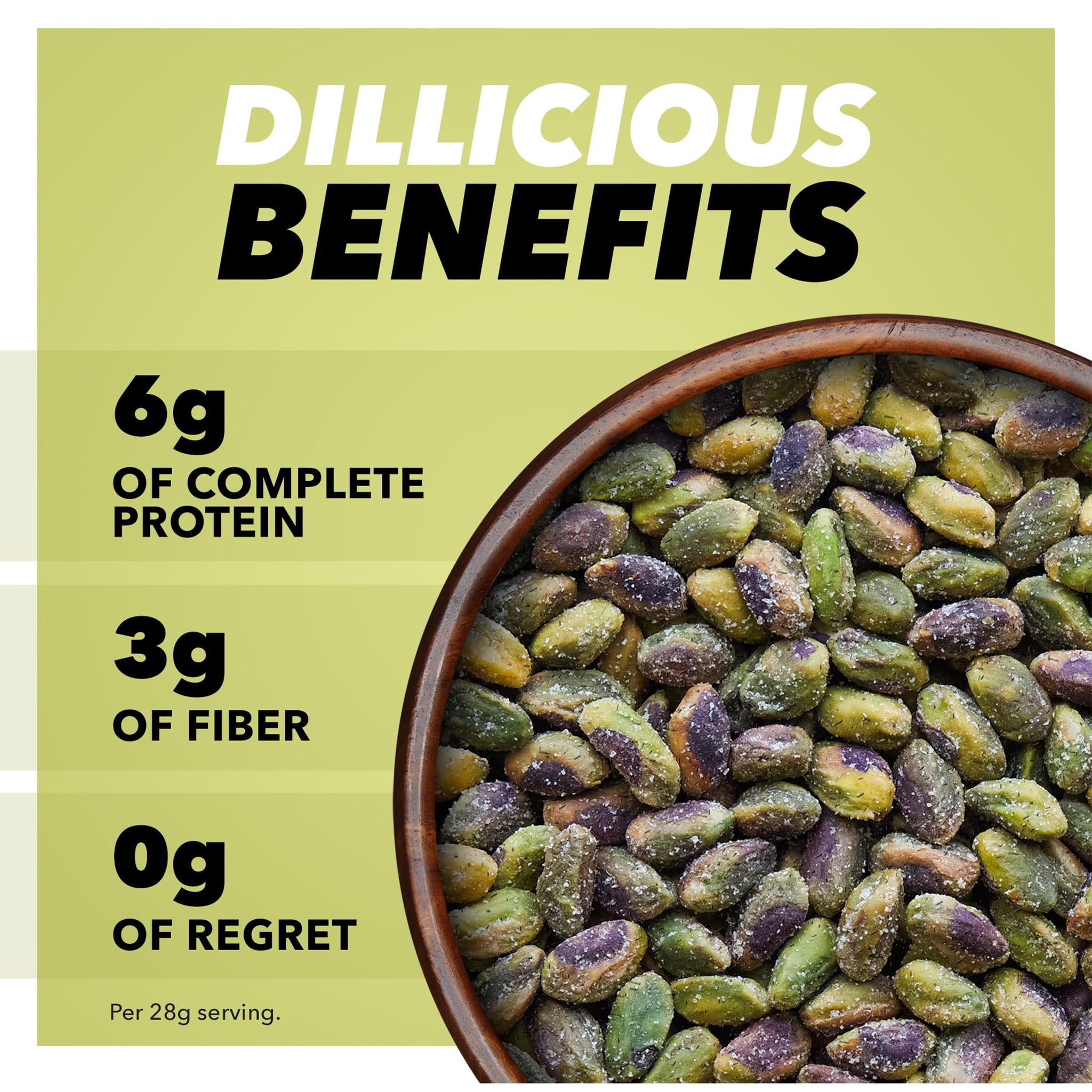 Wonderful Pistachios No Shells Dill Pickle Nuts, 11 Ounce Resealable Bag, Protein Snacks, Gluten Free, Healthy Snacks