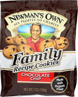 Newman's Own Family Recipe Cookies, Chocolate Chip, 7 Ounce