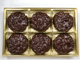Chocolate Pecan Pralines (6 Count) | Charleston Chocolate Pralines | Southern Chocolate Pecan Candy