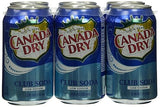 Canada Dry Club Soda, Low Sodium, 6pk, 12 oz