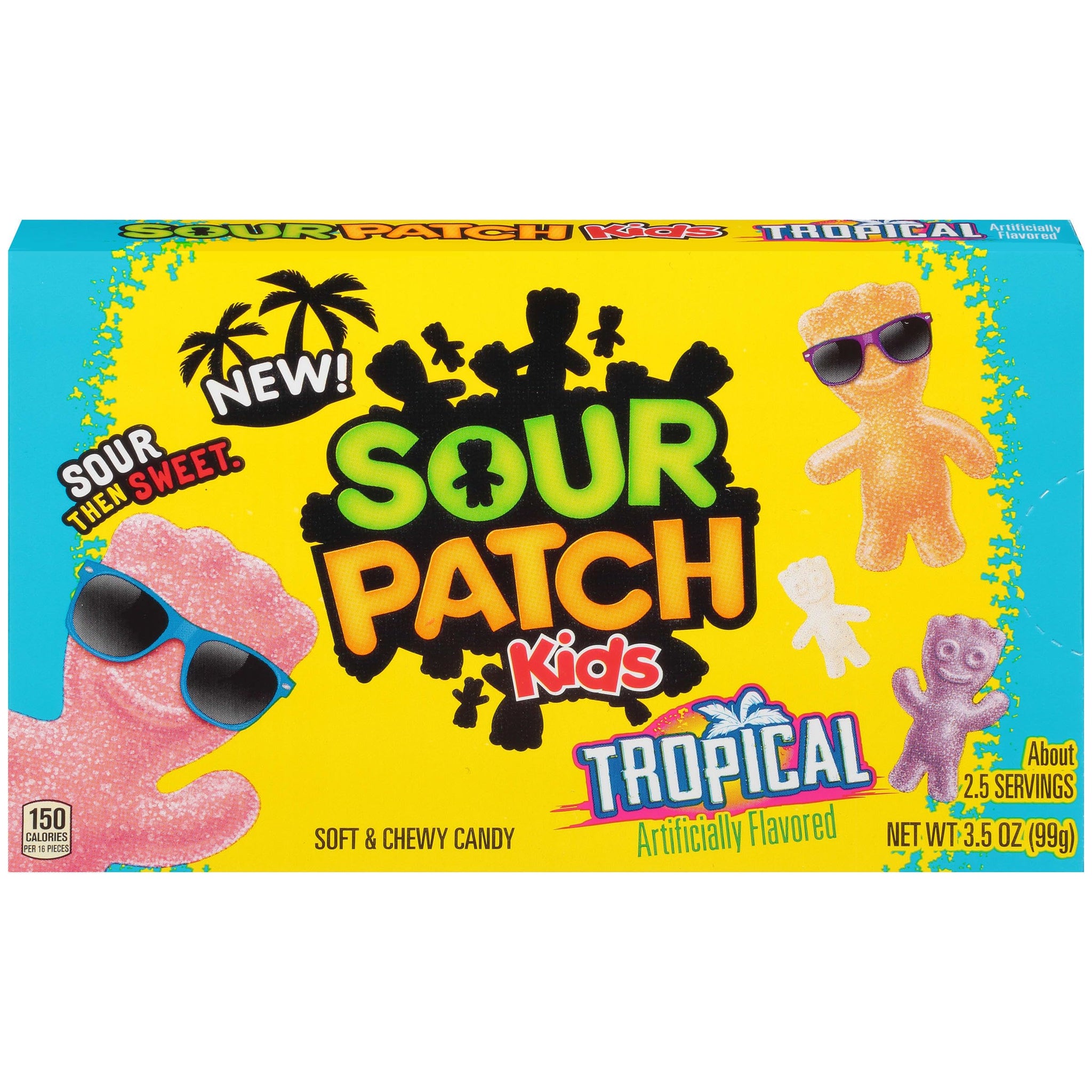 SOUR PATCH KIDS Tropical Soft & Chewy Gummy Candy, 3.5 oz