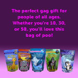 The Original Bag of Poo®, Penguin Poo (Vanilla Flavor Cotton Candy) Novelty Poop Gag Gift. Free sticker inside.