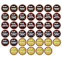 Brooklyn Beans Coffee Pods, Breakfast Gourmet Variety Pack - Compatible with Keurig K Cup Brewers Including 2.0 Machines, 40 Count, Light Roast