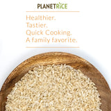 Planet Rice Bulk Sprouted Blonde Rice - Great for Cooking - Gaba Rice Gluten-Free, Non-GMO, Vegan, Paleo, with 64% More Fiber - Soft and Chewy Texture - 25 lbs